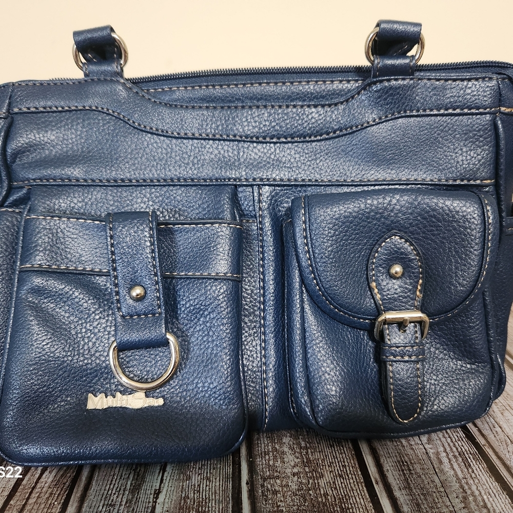 Multi Sac Womens Purse Handbag Blue Top Handle